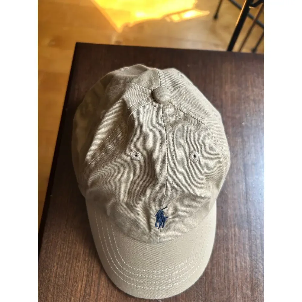 Toddler boys classic Polo Ralph Lauren baseball cap in beige 2T-4T